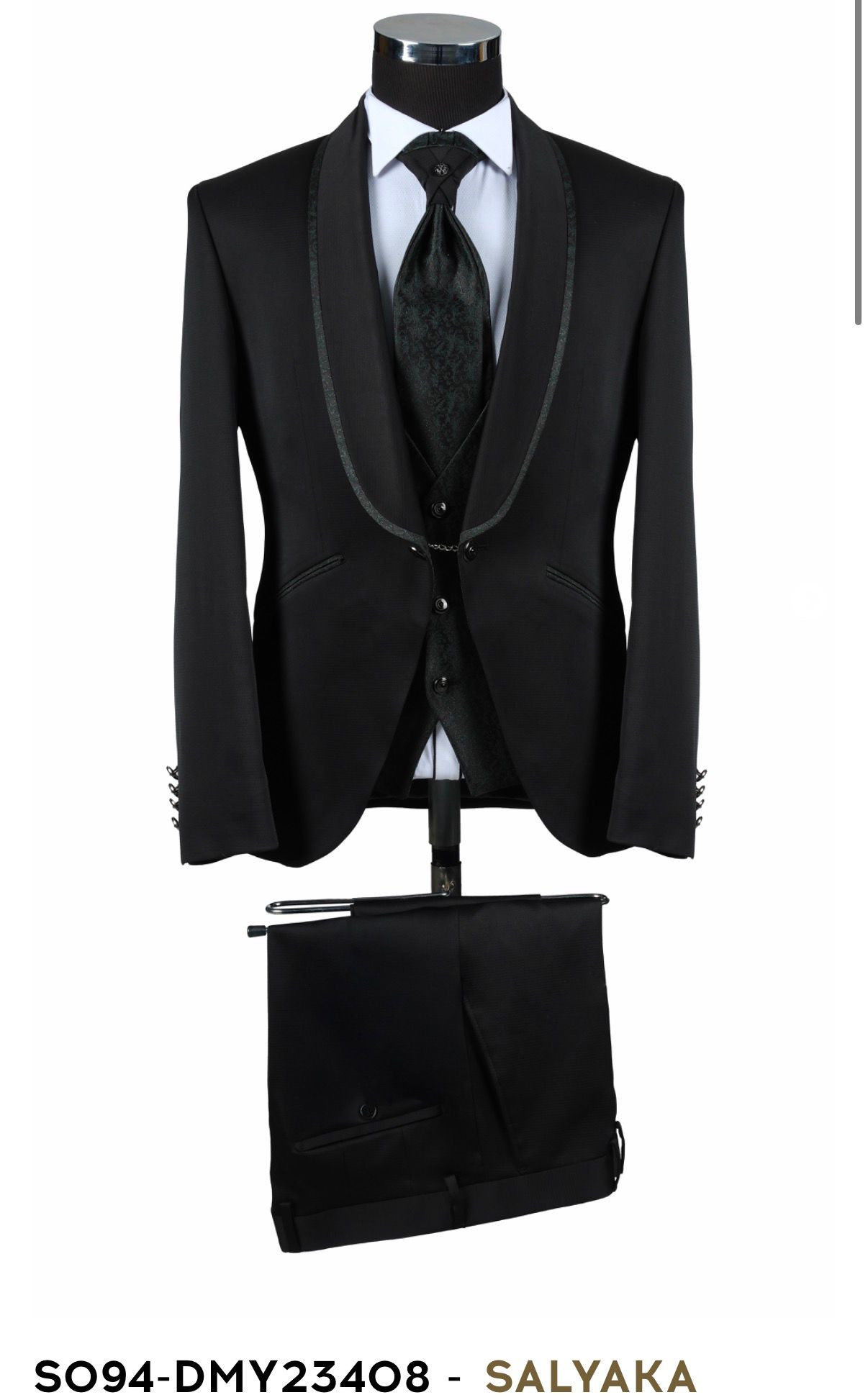Slávnostný oblek S094-DMY 23408 čierny 