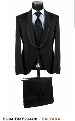 Slávnostný oblek S094-DMY 23408 čierny