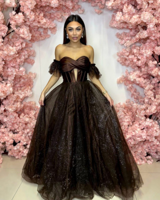 Dámske spoločenské šaty ORTIS hnedá