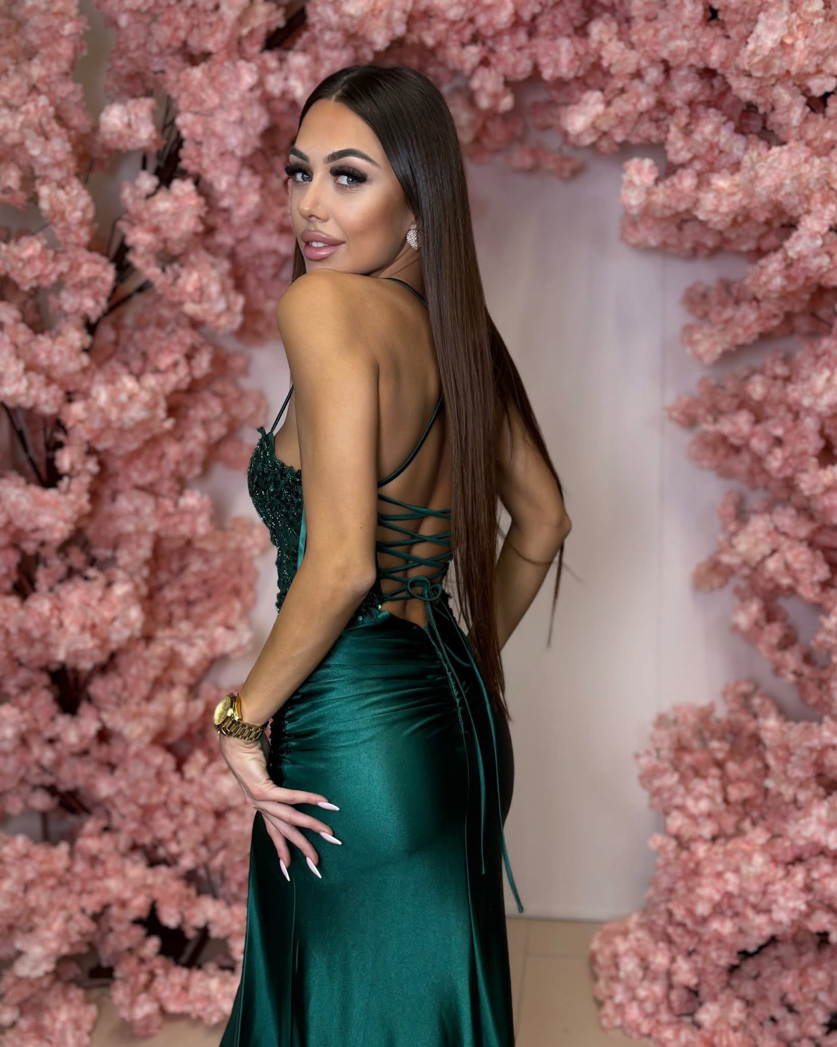 Dámske spoločenské šaty SANJA zelené