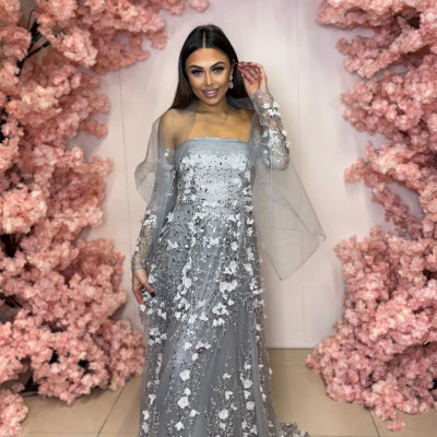 Dámske spoločenské šaty SUBARU strieborné