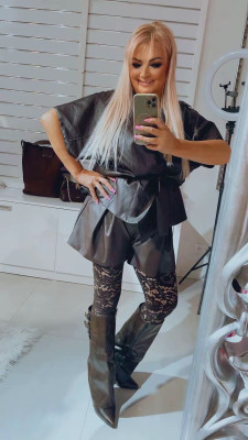 Nohavicový komplet Monako čierny