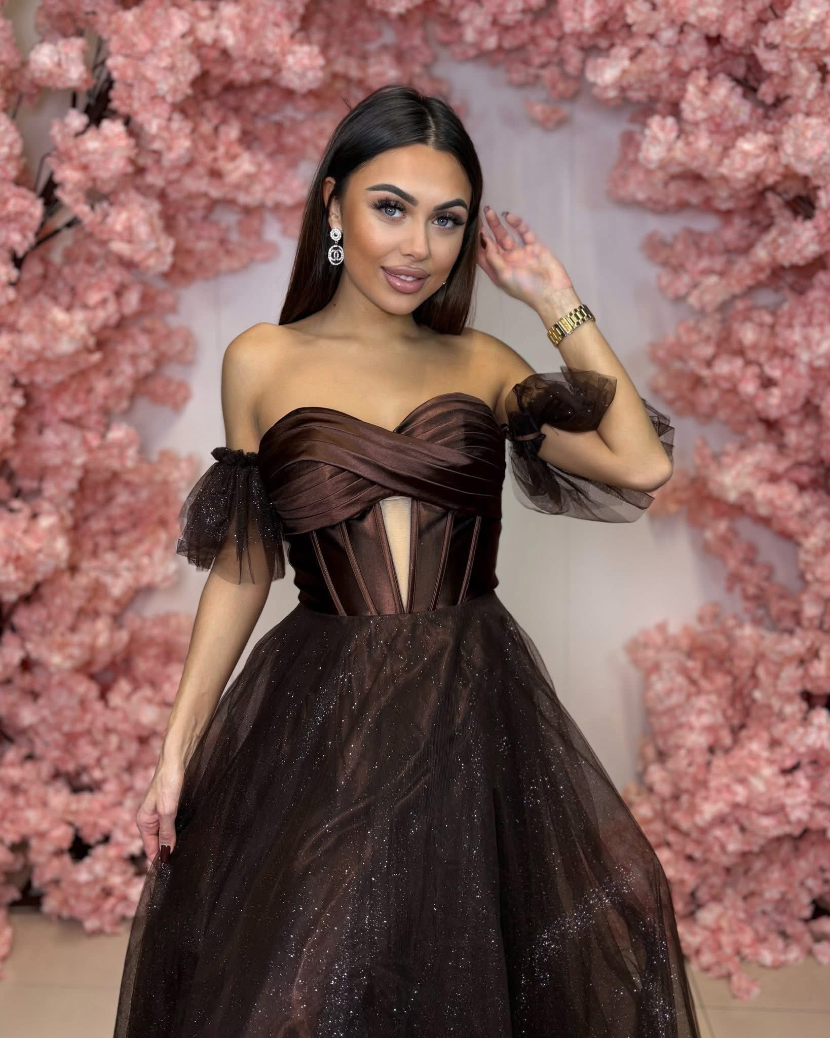 Dámske spoločenské šaty ORTIS hnedá