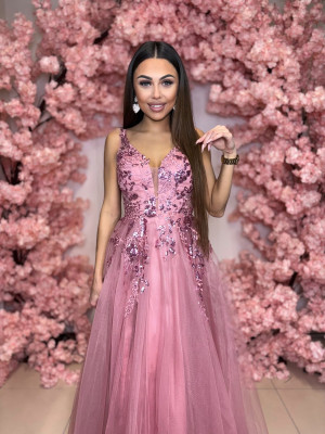 Dámske spoločenské šaty ROSALINDER staroružová