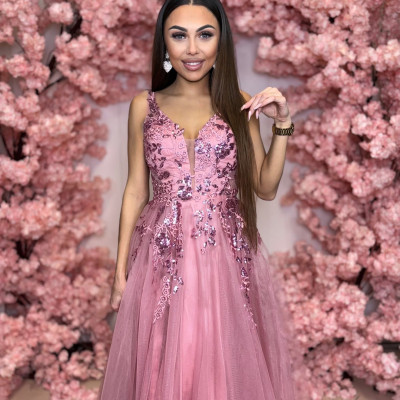 Dámske spoločenské šaty ROSALINDER staroružová