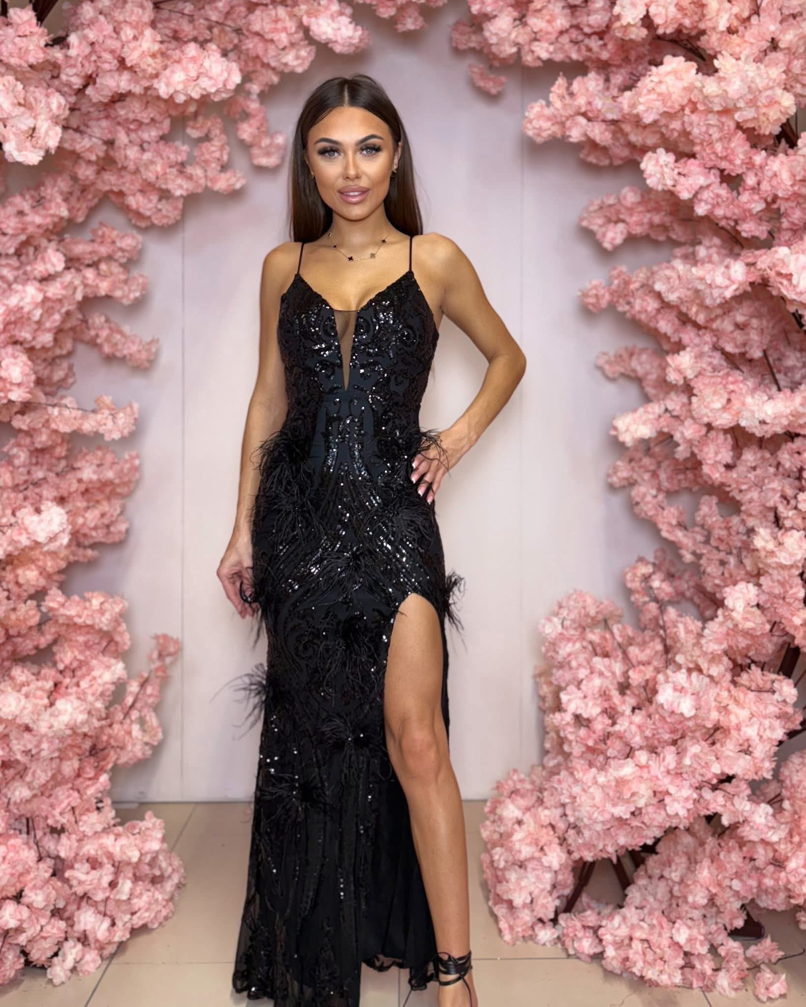 Dámske spoločenské šaty PUSIA čierne