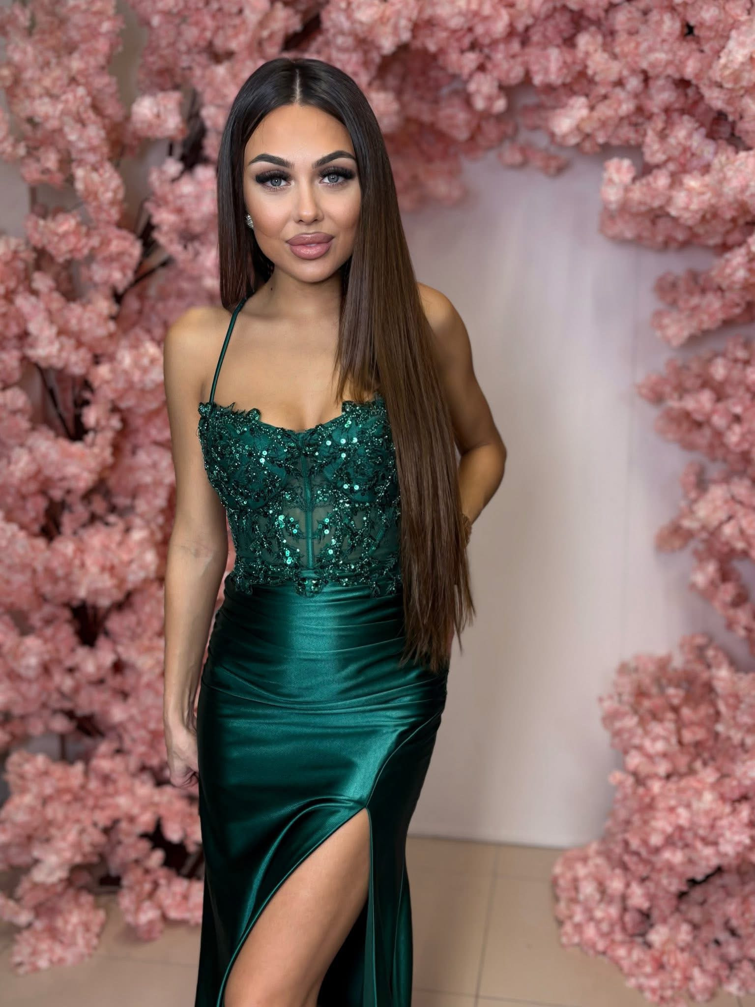 Dámske spoločenské šaty SANJA zelené