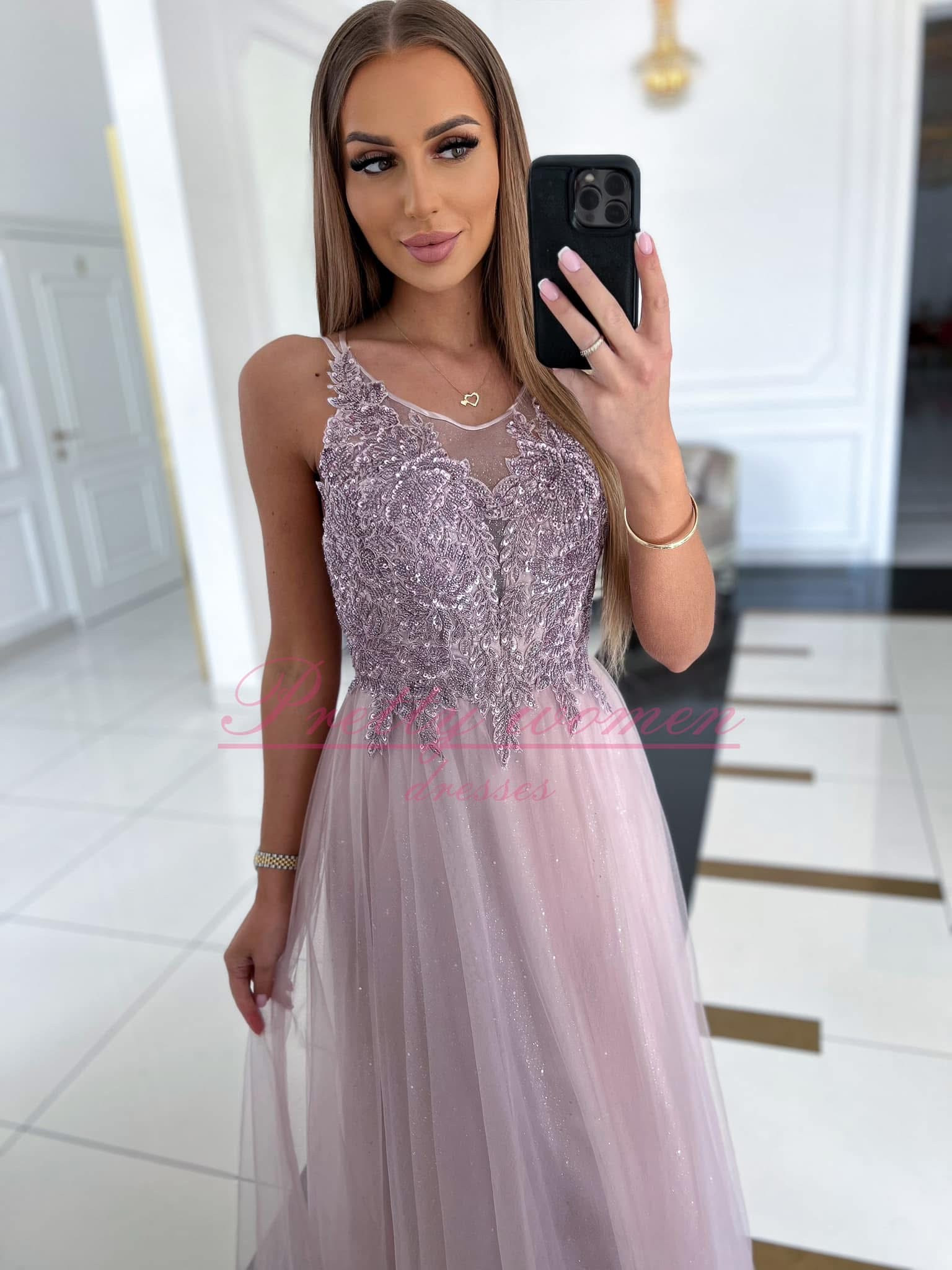 Dámske spoločenské šaty AVENTURA violet