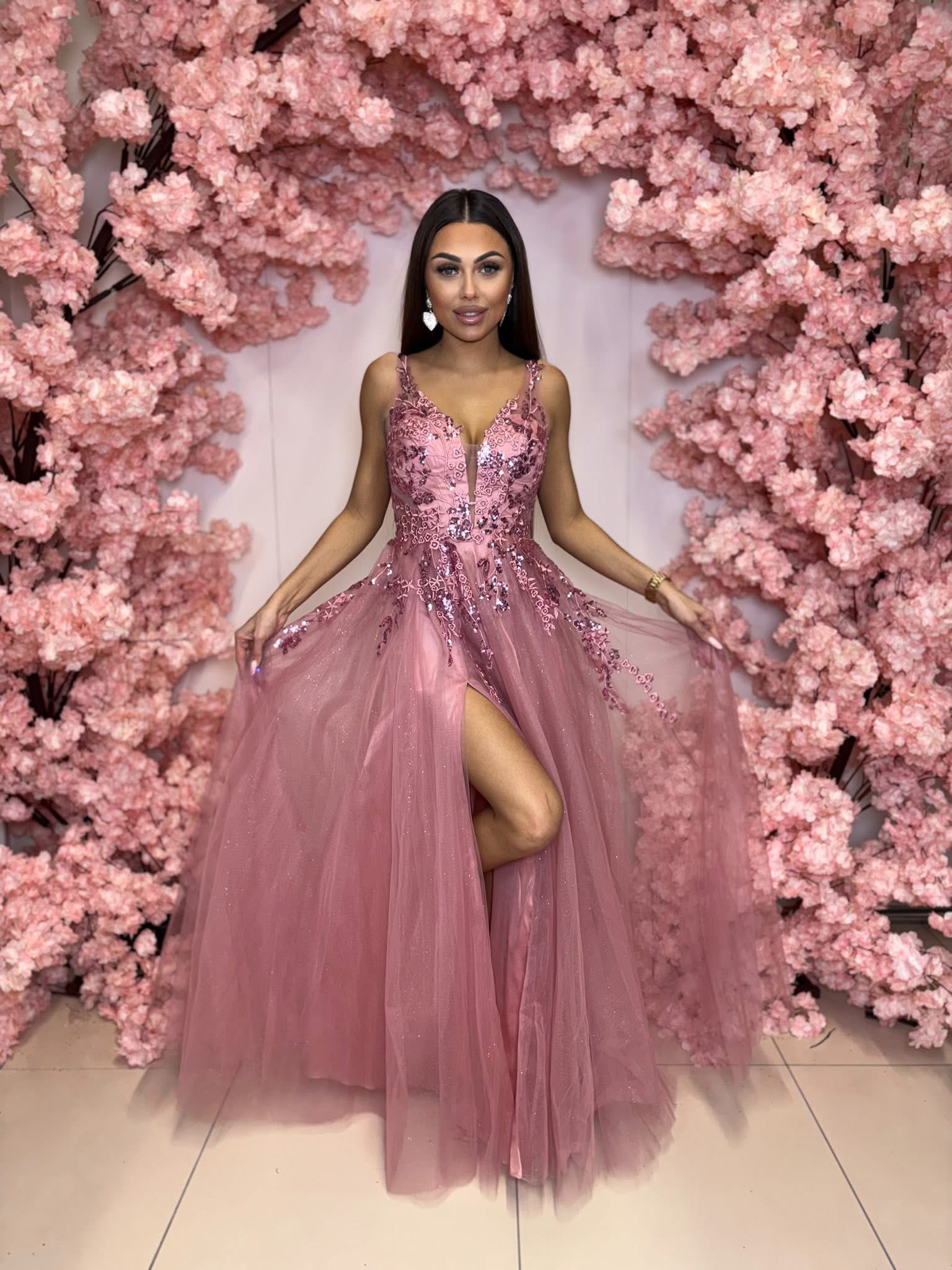 Dámske spoločenské šaty ROSALINDER staroružová