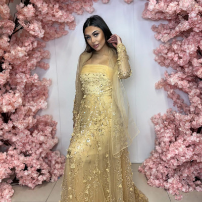 Dámske spoločenské šaty SUBARU zlaté