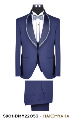 Slávnostný oblek S901-DMY 22053 farba modrá