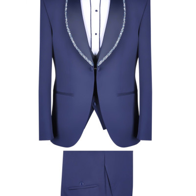 Slávnostný oblek S901-DMY 22053 farba modrá