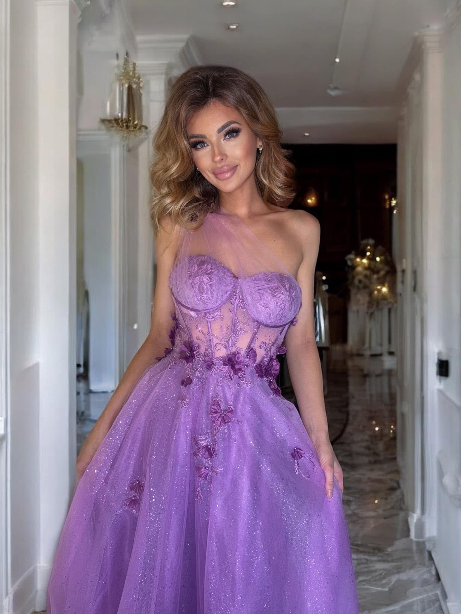 Dámske spoločenské šaty ESTELLA violet