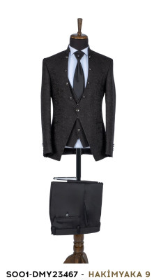 Slávnostný oblek S001-DMY 23467 čierny