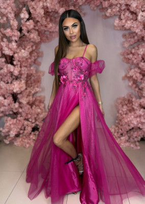 Dámske spoločenské šaty MADRYT pink