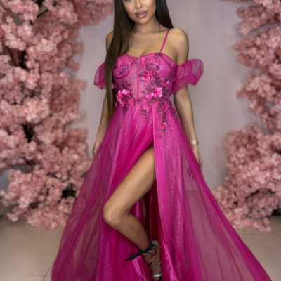 Dámske spoločenské šaty MADRYT pink