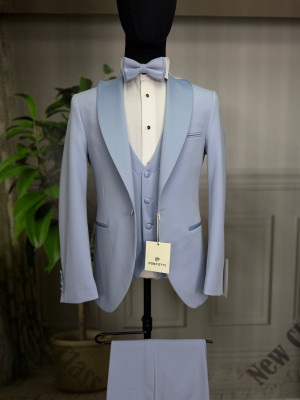 Slávnostný pánsky oblek OLIVER bledo-modrý