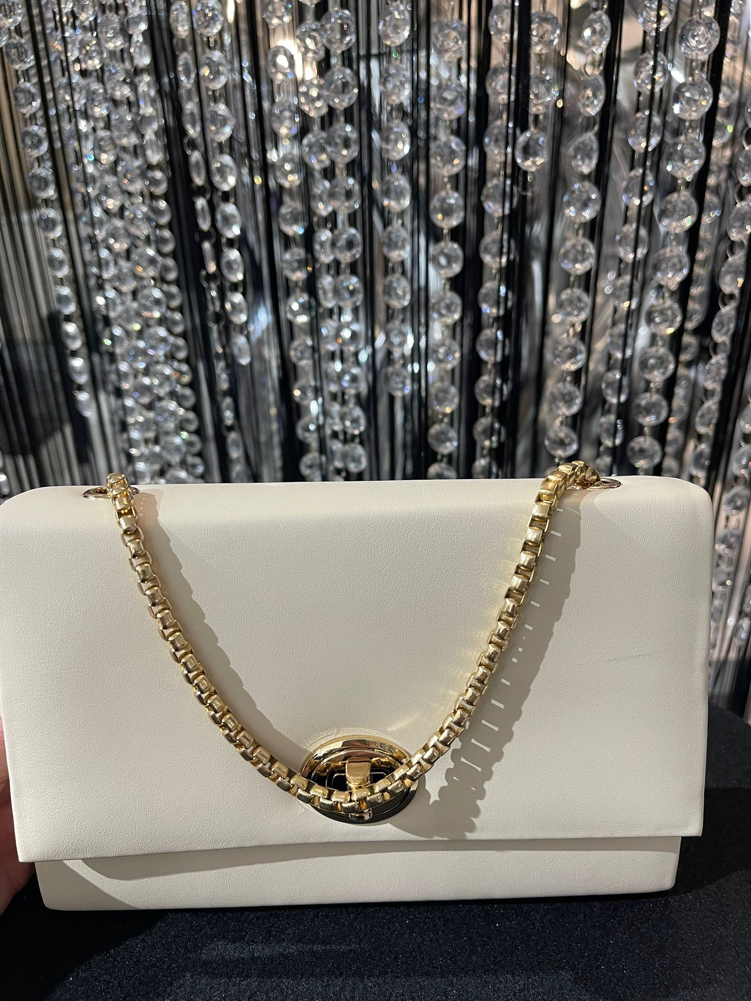 Spoločenská kabelka BORO biela