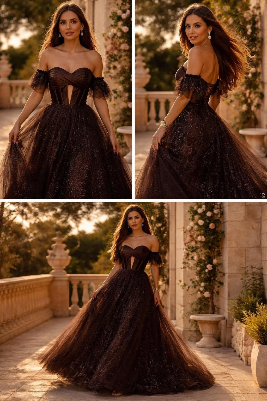 Dámske spoločenské šaty ORTIS hnedá