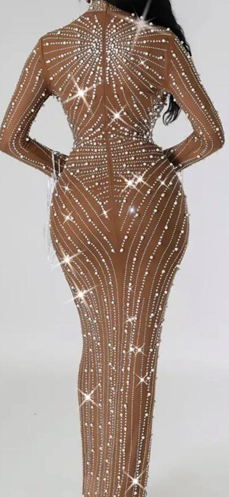 Dámske spoločenské šaty PERLA hnedé