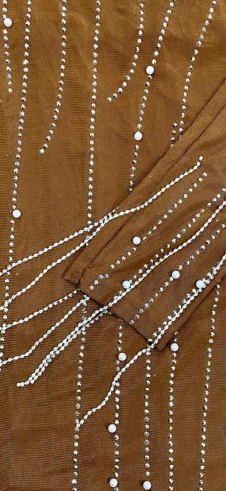 Dámske spoločenské šaty PERLA hnedé