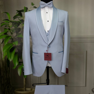 Slávnostný pánsky oblek LORENZO modrý