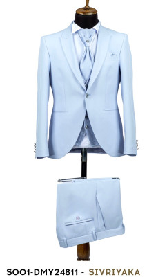 Slávnostný oblek SOO1-DMY 24811 bledo-modrý