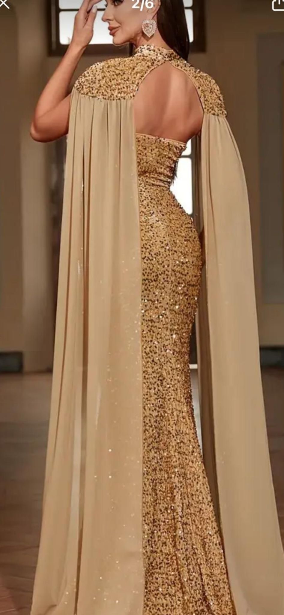 Dámske spoločenské šaty SABI zlaté