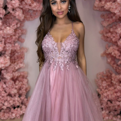 Dámske spoločenské šaty ZEFIR staroružová