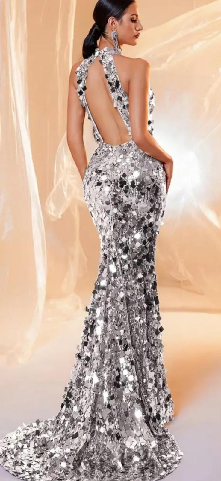 Dámske spoločenské šaty SILVER