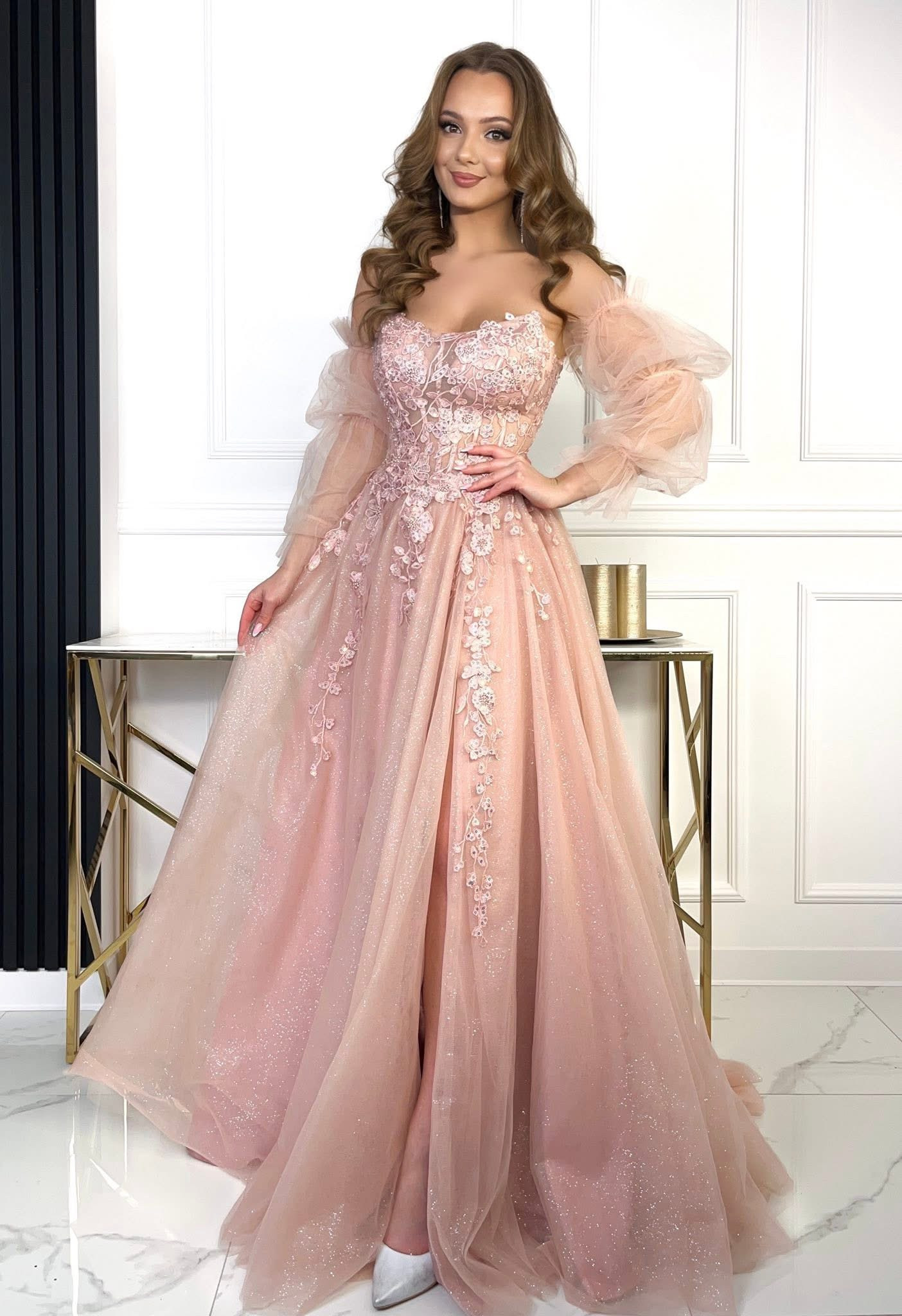 Dámske spoločenské šaty MAGNOLIA ružové