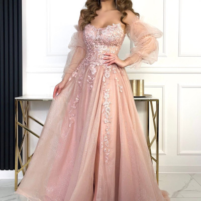 Dámske spoločenské šaty MAGNOLIA ružové