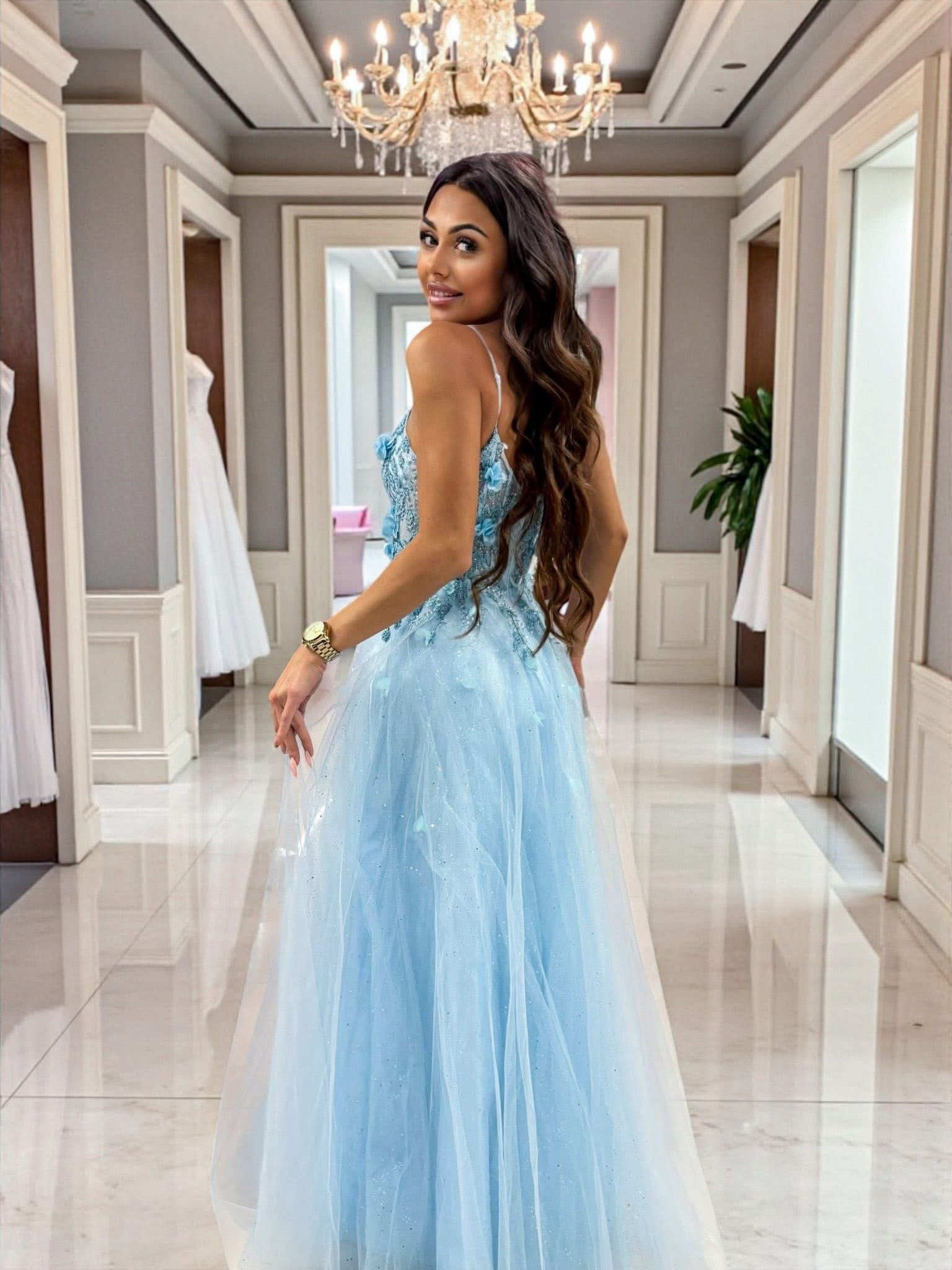 Dámske spoločenské šaty SOLVI modré