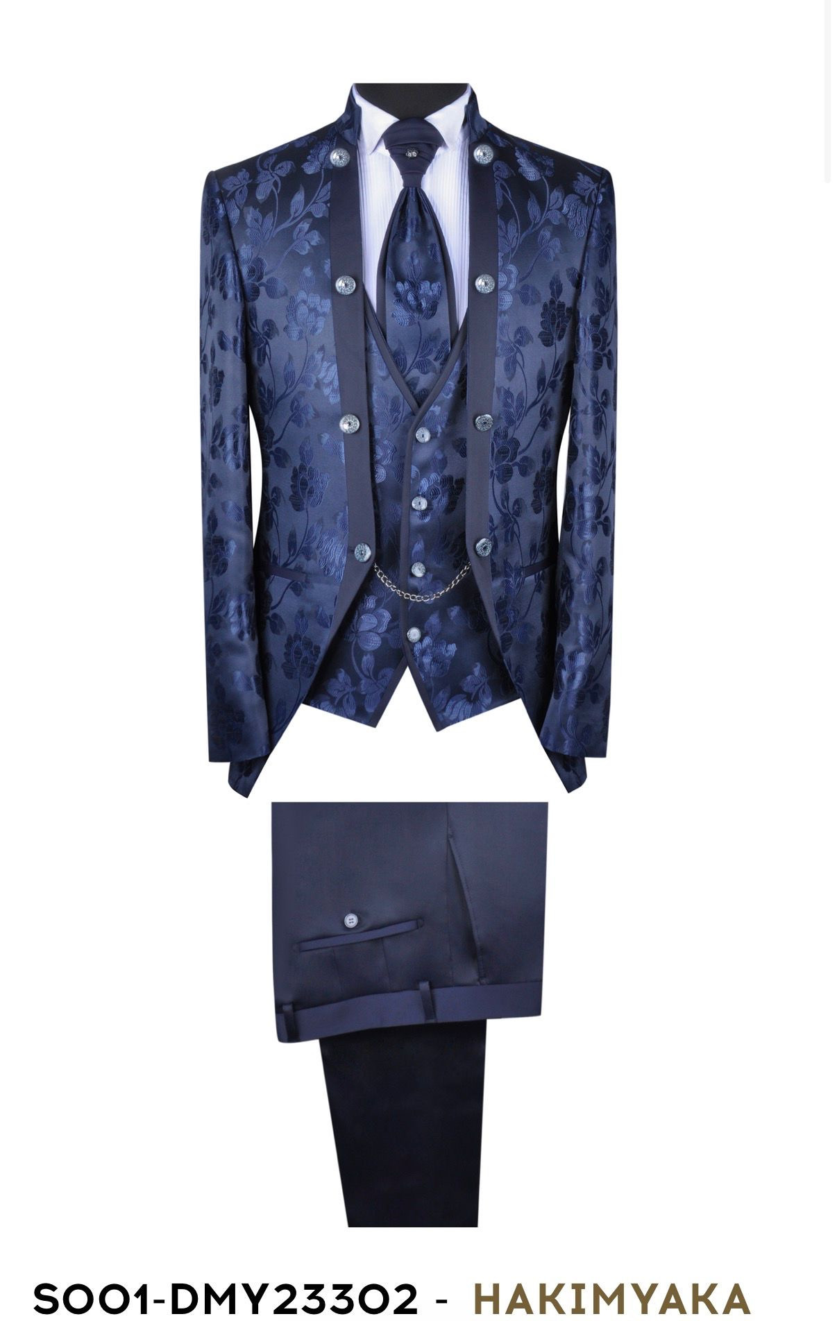 Slávnostný oblek SOO1-DMY 23302 farba modrá