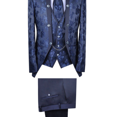 Slávnostný oblek SOO1-DMY 23302 farba modrá