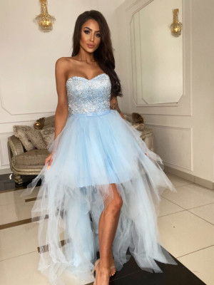 Dámske spoločenské šaty OCEANE modré