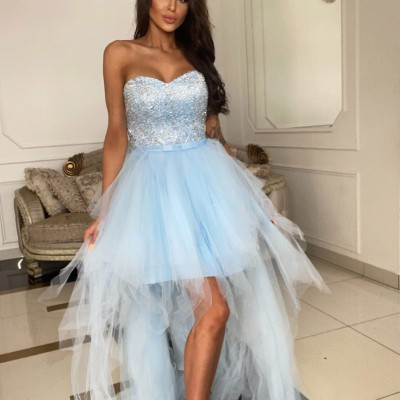 Dámske spoločenské šaty OCEANE modré