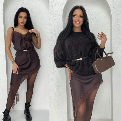 Dámske šaty FOTO hnedé