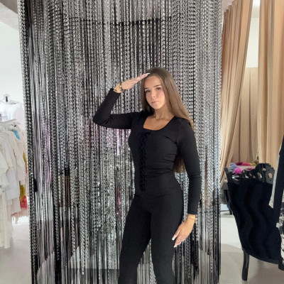 Nohavicový overal MALIBU čierny