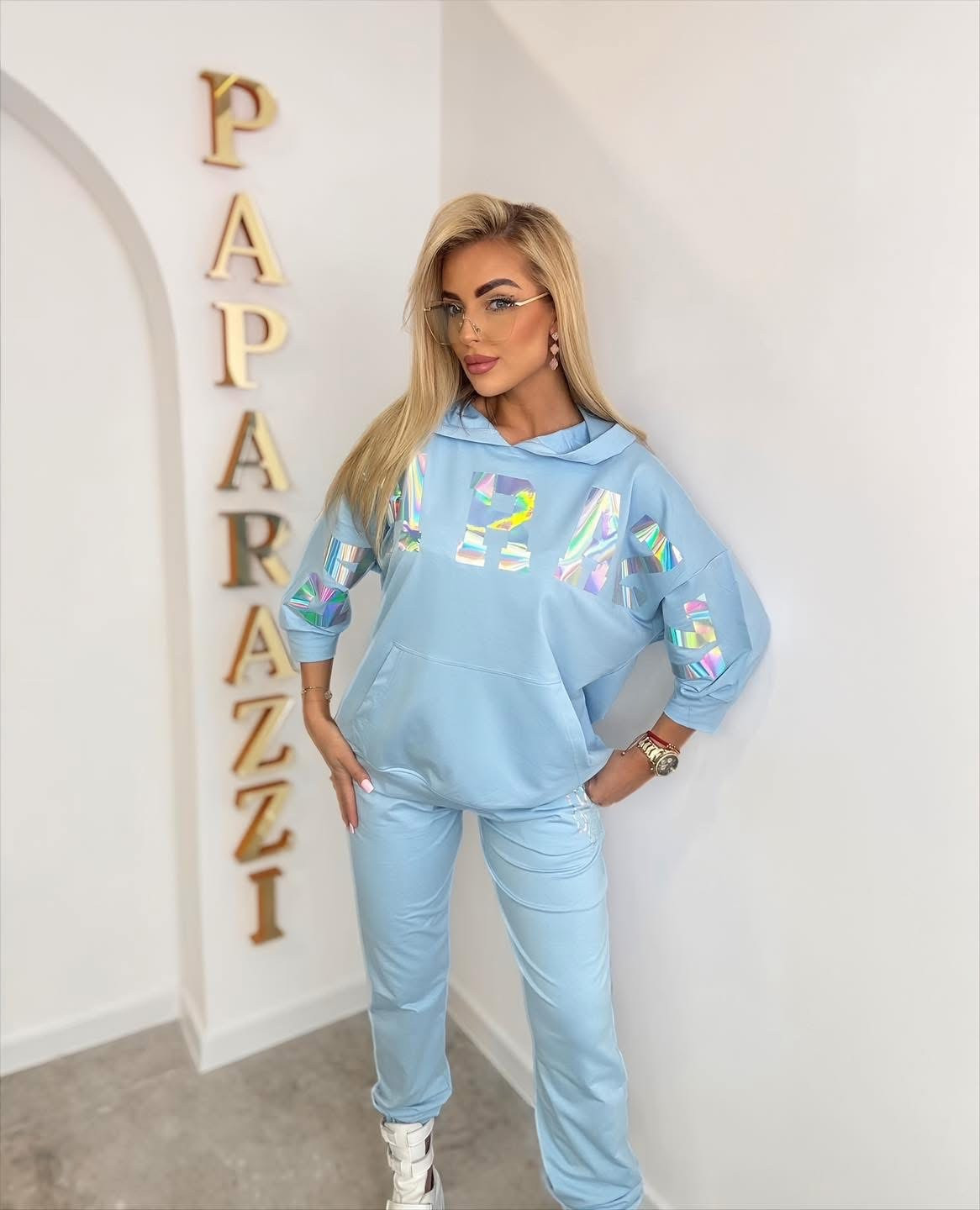 Teplákový komplet PF modrý