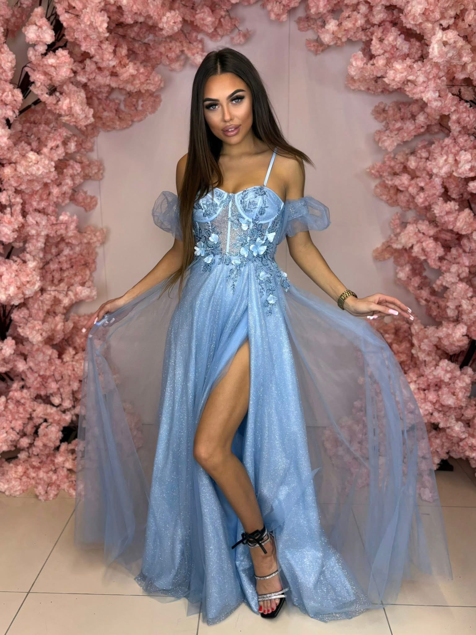 Dámske spoločenské šaty MADRYT modré