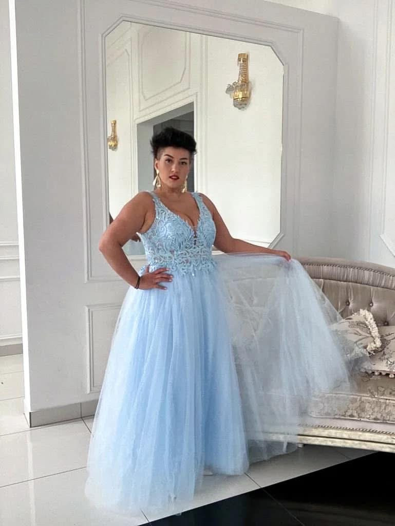 Dámske spoločenské šaty NELA modrá