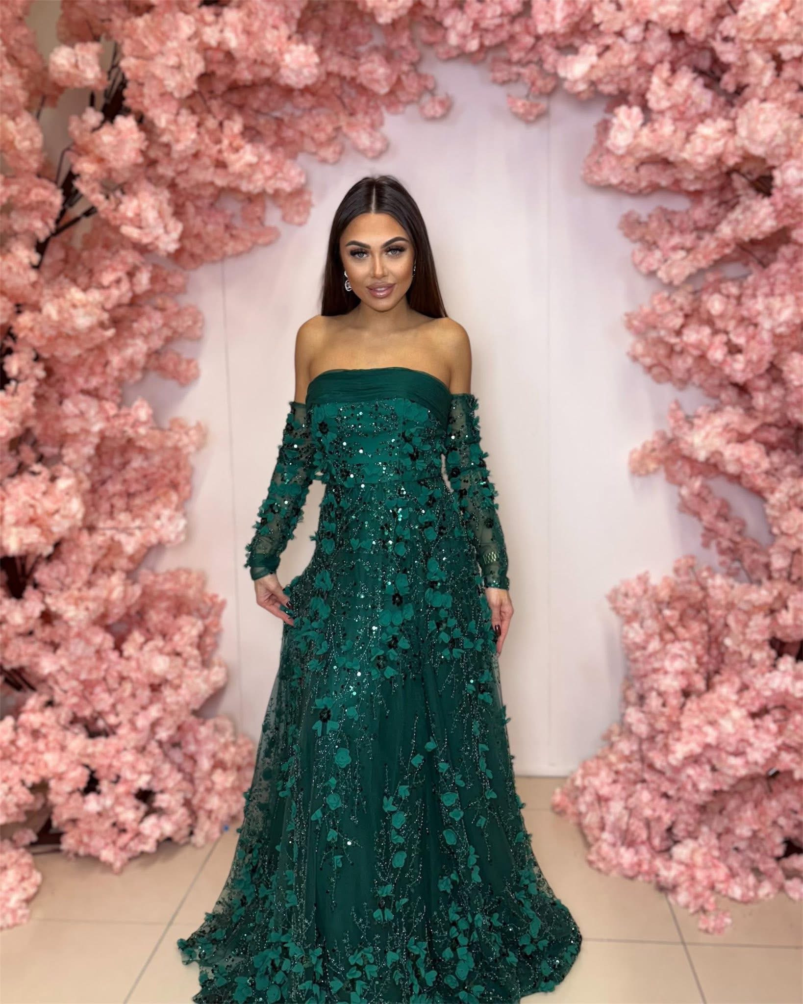 Dámske spoločenské šaty SUBARU zelené