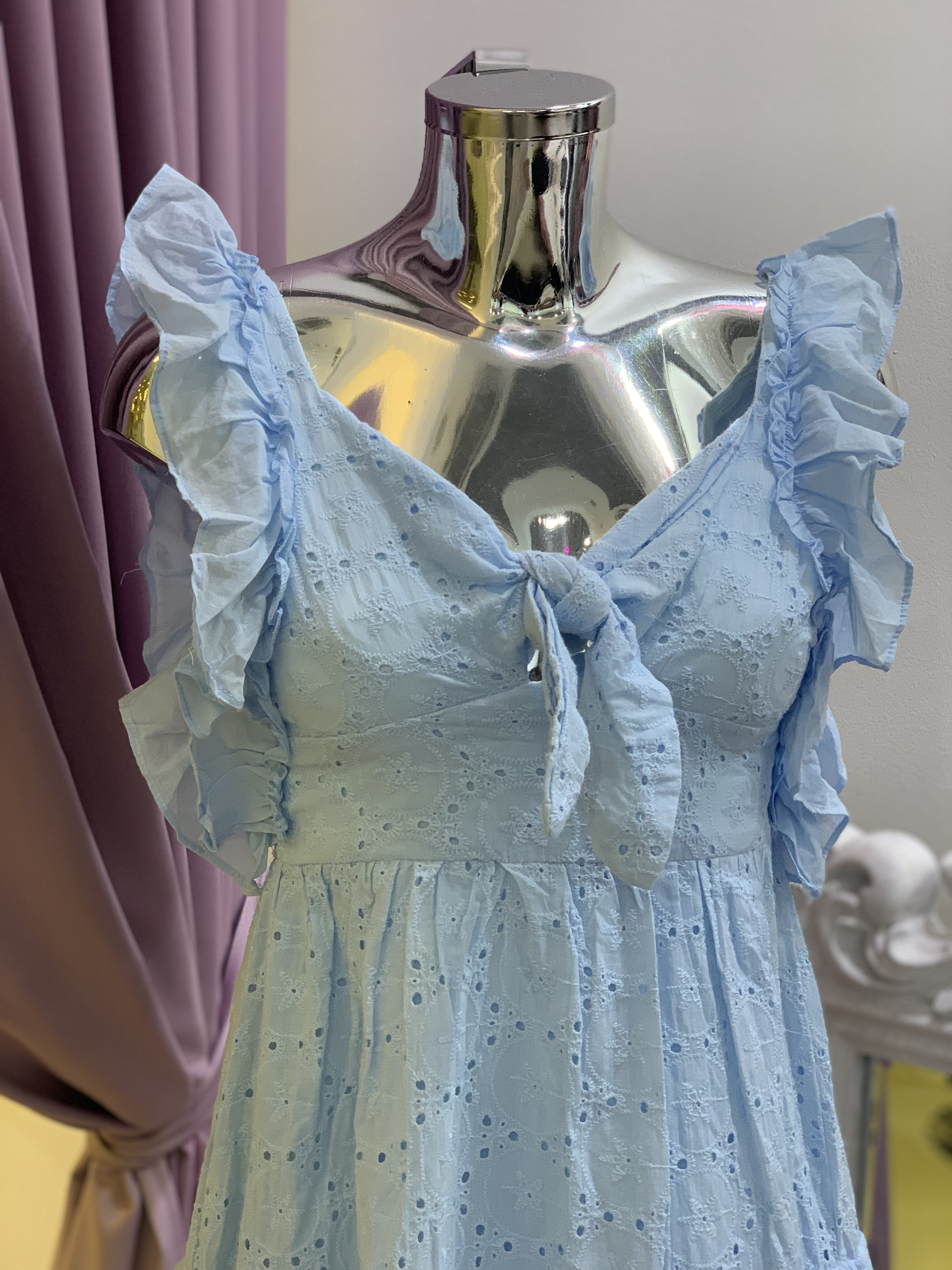 Šaty VALERIA bledo-modré