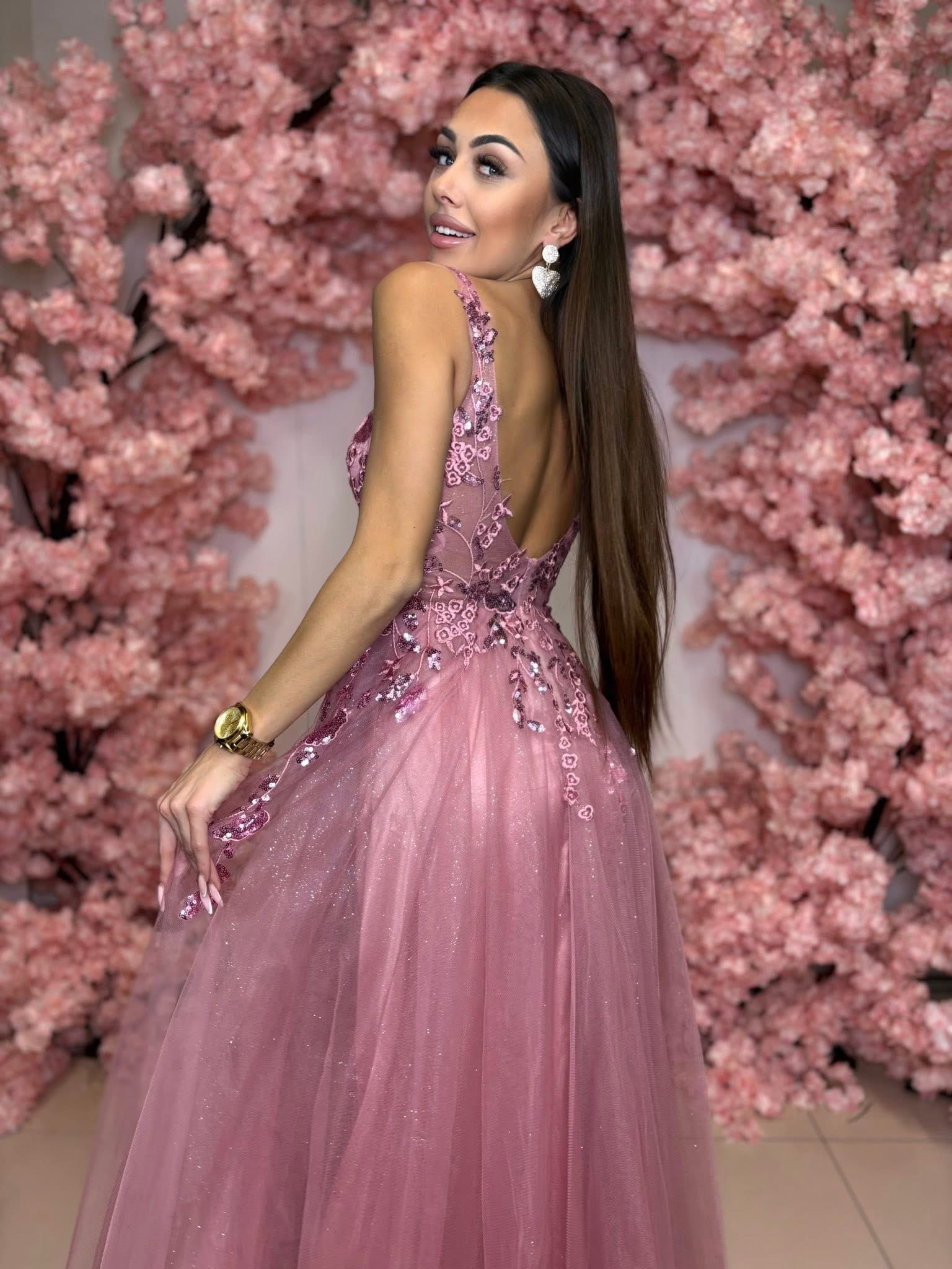 Dámske spoločenské šaty ROSALINDER staroružová