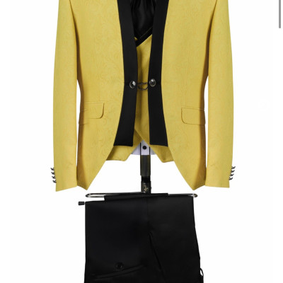 Slávnostný oblek S094-DMY 23436 žltý