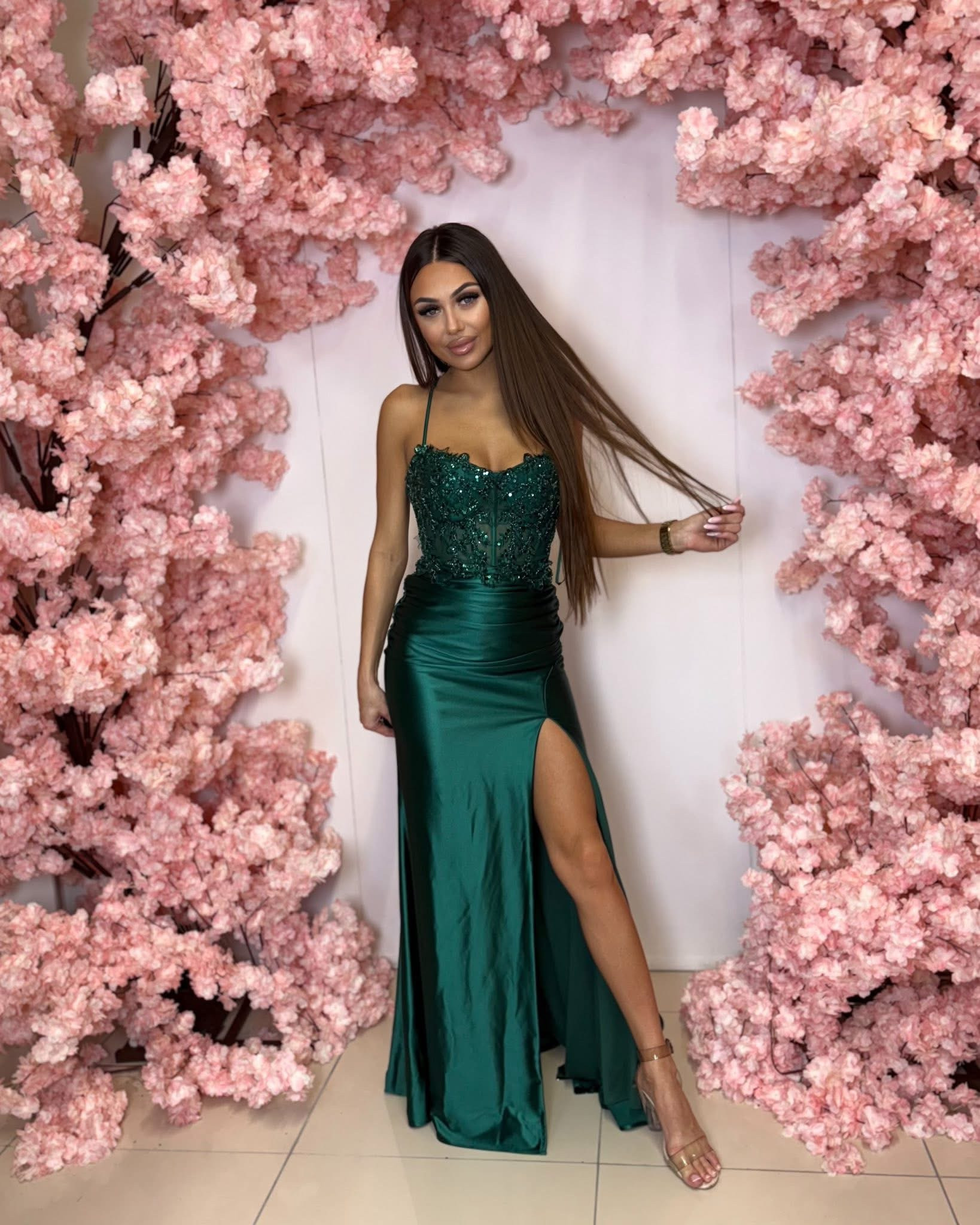 Dámske spoločenské šaty SANJA zelené