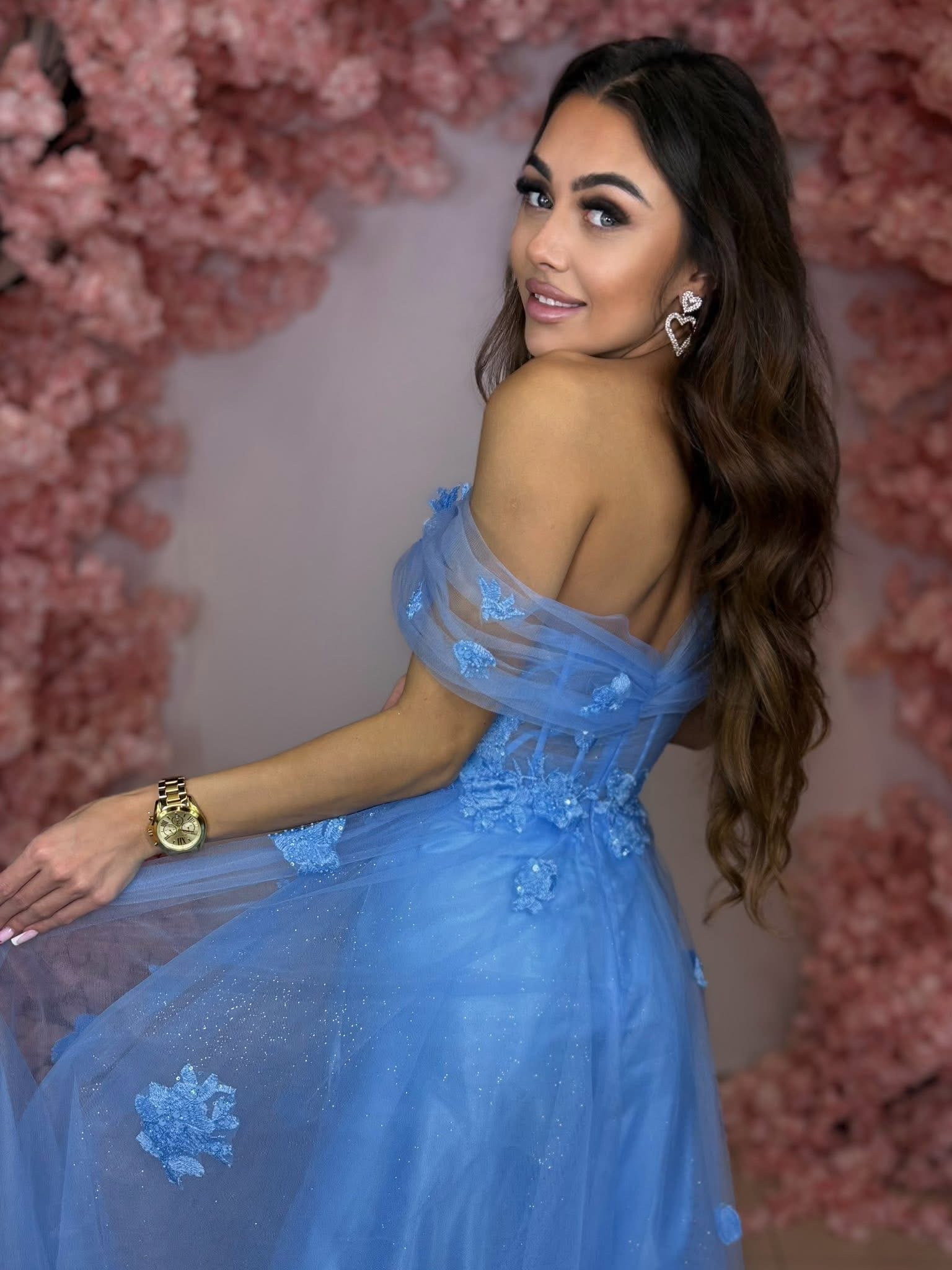 Dámske spoločenské šaty RIO modré