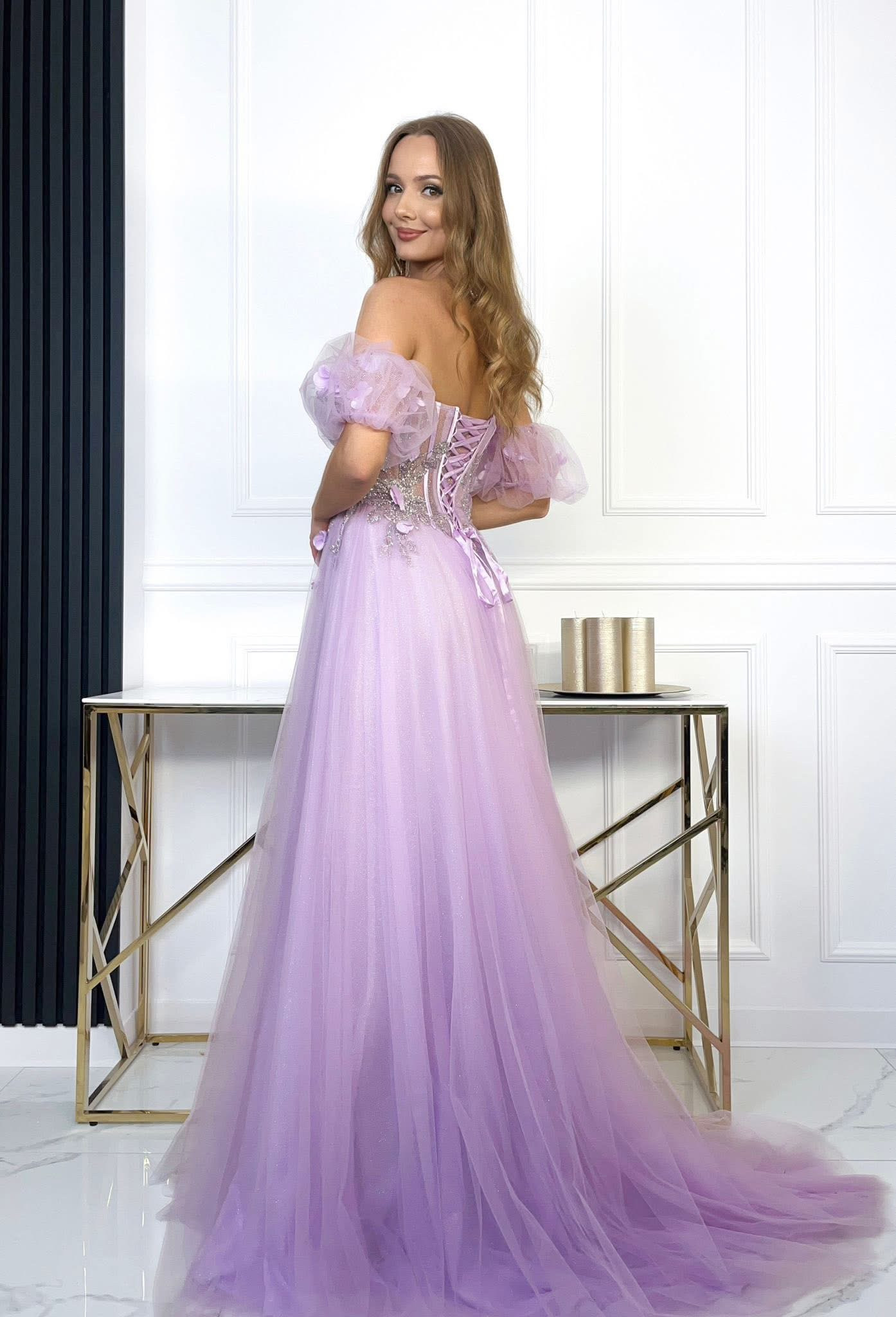 Dámske spoločenské šaty ZEFIR violet