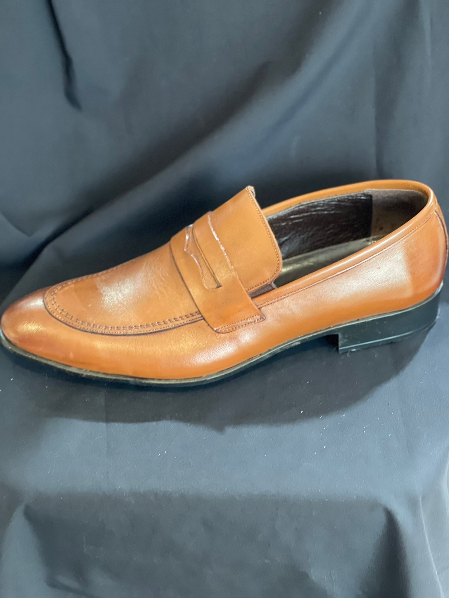 Pánske tmavo-hnedé matné poltopánky Simon